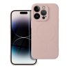 Futerał do iPhone 14 PRO Silicone Mag Cover zgodny z MagSafe różowy